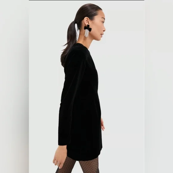 NWT Tuckernuck Black Velvet Haley Dress Size Various
